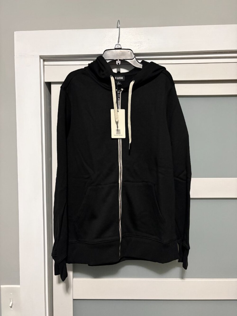 True Classic Look Good Feel Good Zip Up Hooded Athletic Jacket sz S Small  NEW